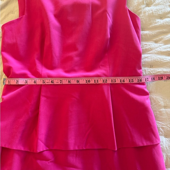 Calvin Klein, Barbie pink, peplum dress size 12. - Picture 8 of 9